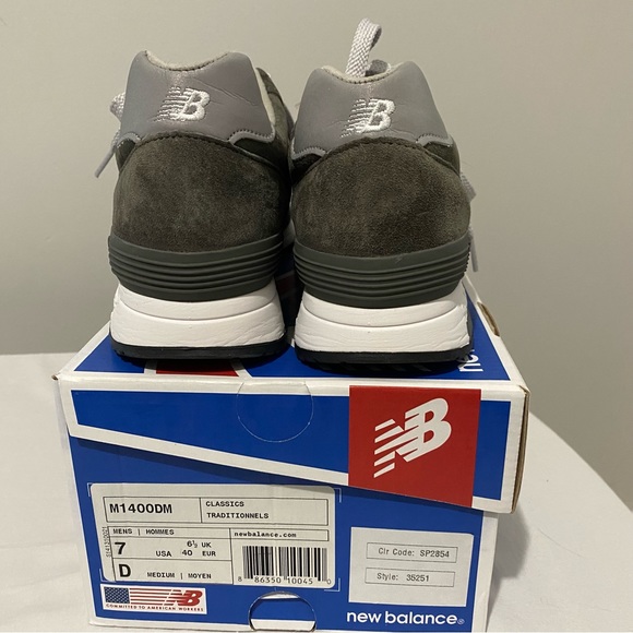 New Balance for J.Crew 1400 sneakers, military grey, men's size 7 US - Picture 11 of 12